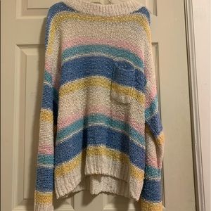 Pastel striped sweater